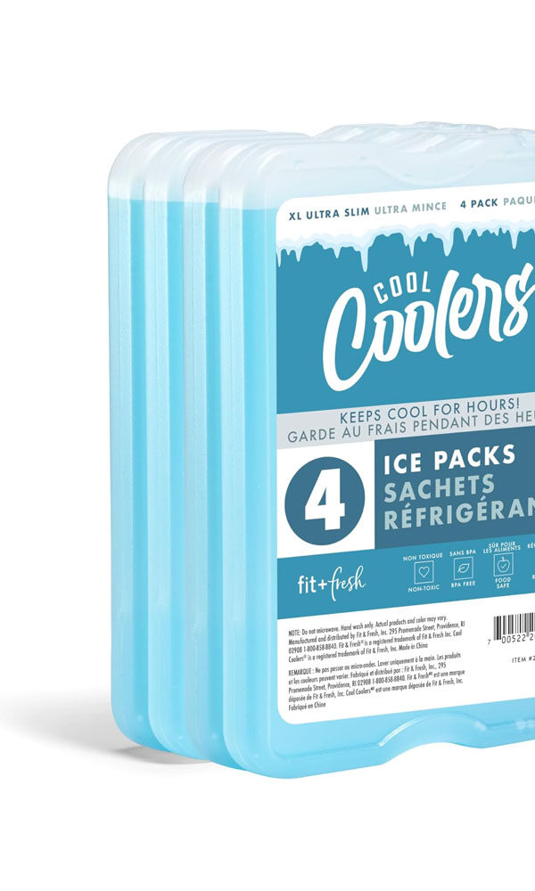 Fit & Fresh XL Cool Coolers Freezer Slim Ice Pack