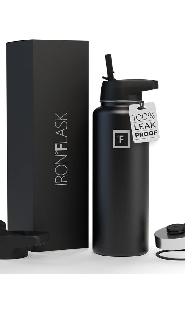 IRON °FLASK Sports Water Bottle - Stainless Steel Gym & Sport Bottles