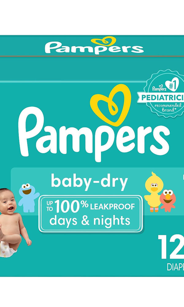 Diapers Size 1, 120 count - Pampers Baby Dry Disposable Diapers