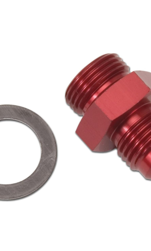 Edelbrock 8087 Blue Anodized Fuel Fitting