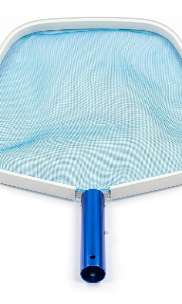 Blue Wave Aluminum Pool Leaf Skimmer Net with Fine Debris-Catching Mesh
